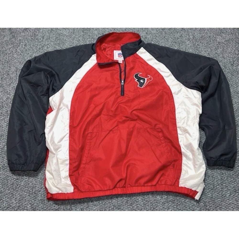 NFL  XL  Houston‎ Texans Red Black White Jacket Football Official Team Logo